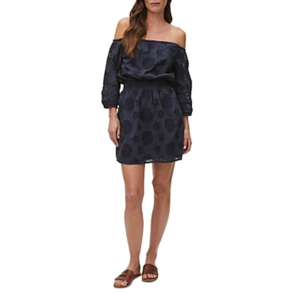 MICHAEL STARS NWOT ALESSANDRA MINI EYELET CONVERTIBLE DRESS